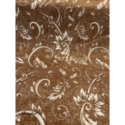 Tkanina szenil brąz